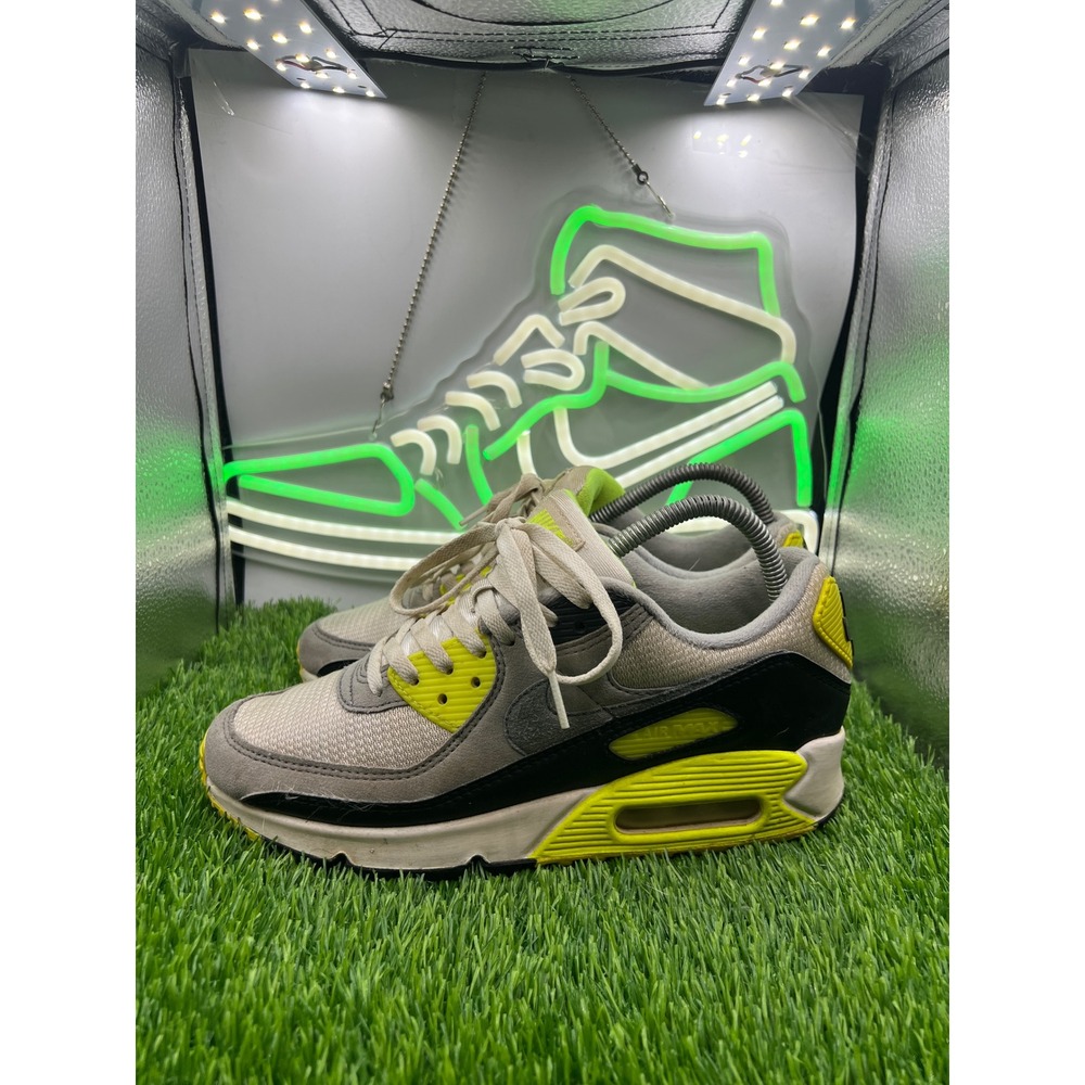 Nike Air Max 90 Volt Grey Black White CD0490-101 Mens 8.5 Running Shoes